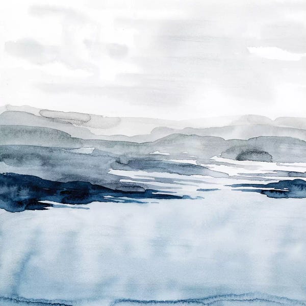 Minimalist Abstract: Faded Horizon I by Grace Popp