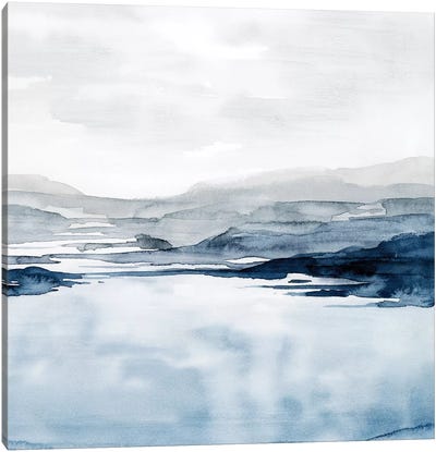 Faded Horizon II Canvas Art Print - Minimalist Office