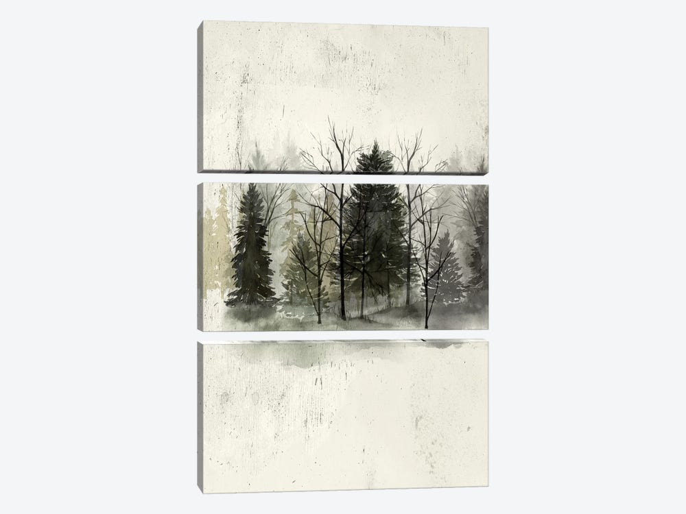 Textured Treeline I by Grace Popp 3-piece Canvas Art Print