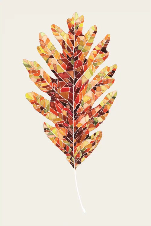 Fall Mosaic Leaf I