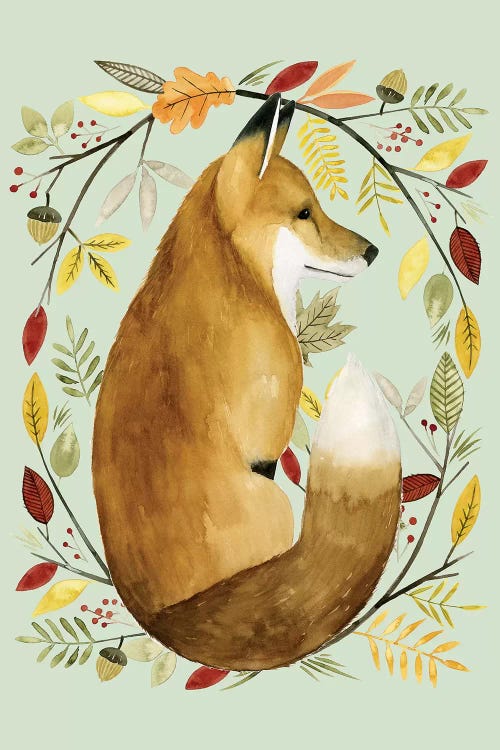 Autumn Wreath II by Grace Popp wall art
