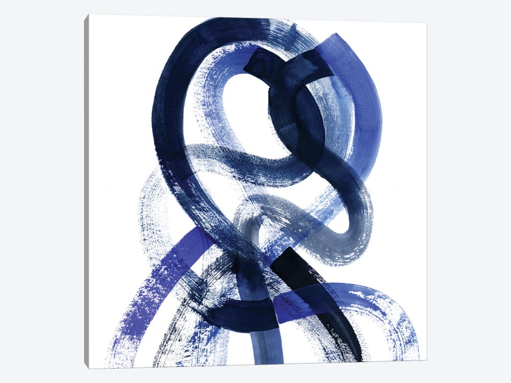 Blue Kinesis V by Grace Popp 1-piece Canvas Art