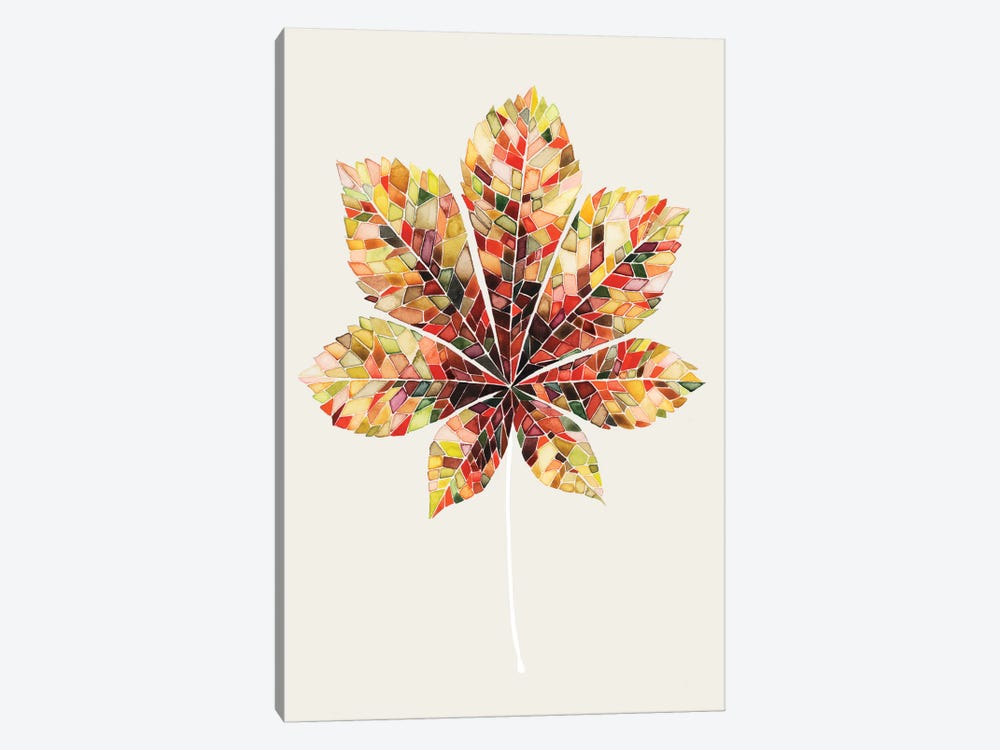 Fall Mosaic Leaf IV by Grace Popp 1-piece Art Print