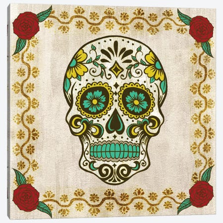 Day of The Dead IV Canvas Print #POP504} by Grace Popp Canvas Artwork