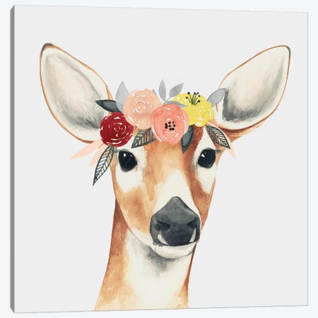 Flower Crown Forester I Canvas Print #POP512} by Grace Popp Canvas Artwork