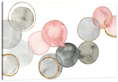 Gilded Spheres II Canvas Art Print - Pantone Color of the Year