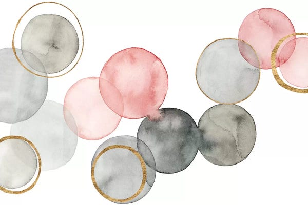 Abstract Shapes & Patterns: Gilded Spheres II by Grace Popp