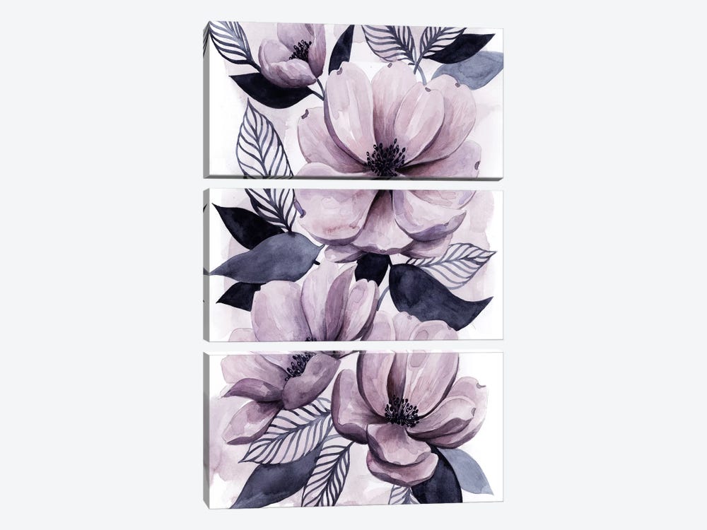 Lavender Burst II by Grace Popp 3-piece Canvas Print