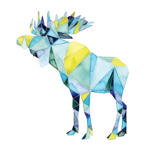Moose: Geo Animal III by Grace Popp