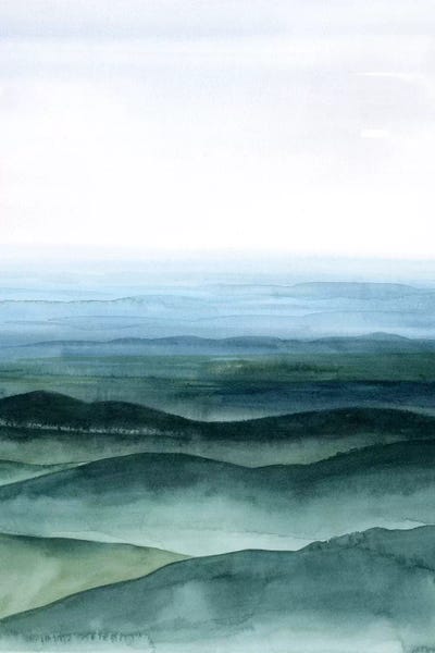 Serene Watercolors: Plane View I by Grace Popp