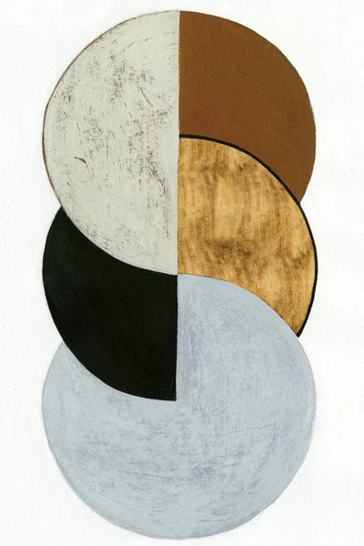 Circular Abstract: Stacked Coins I by Grace Popp