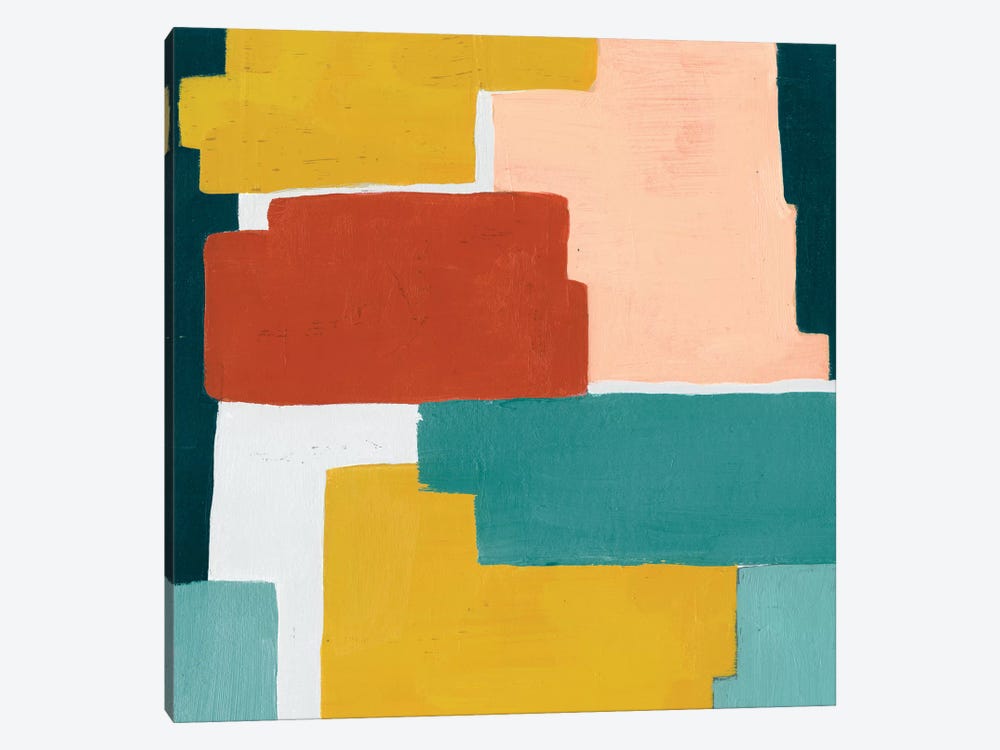 Block Abstract I by Grace Popp 1-piece Canvas Print