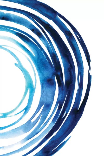 Black & White & Blue: Blue Vortex II by Grace Popp