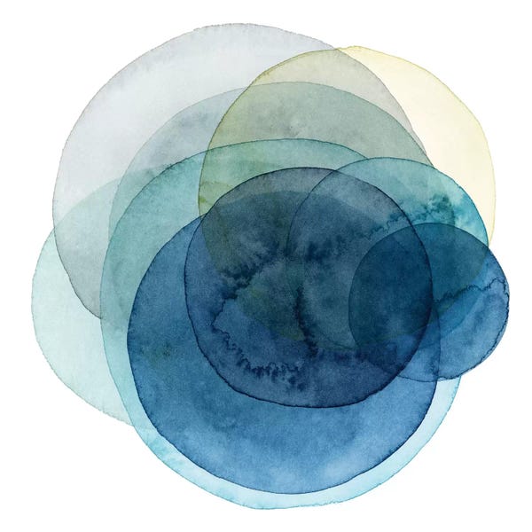 Large Modern Art - Canvas Prints: Evolving Planets I by Grace Popp