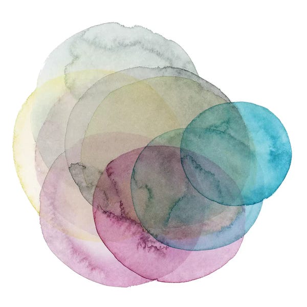 Large Modern Art - Canvas Prints: Evolving Planets II by Grace Popp