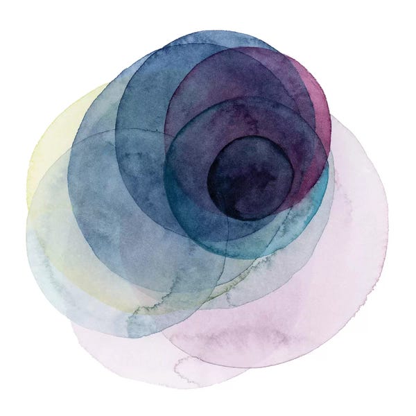 Circular Abstract: Evolving Planets III by Grace Popp