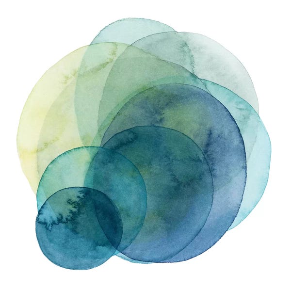 Abstract Bathroom: Evolving Planets IV by Grace Popp