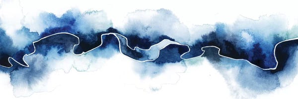 Black & White & Blue: Glacial Break II by Grace Popp