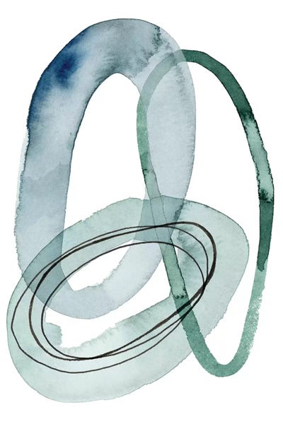 Looping Abstract IV by Grace Popp framed canvas print