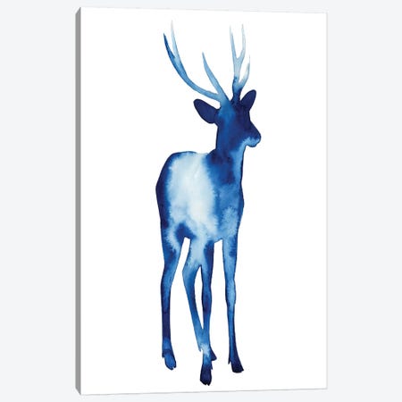 Ink Drop Rusa Deer I Canvas Print #POP66} by Grace Popp Canvas Artwork