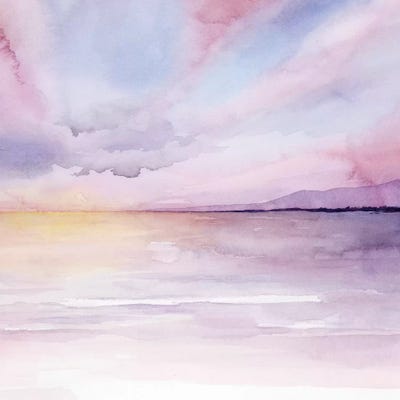 Pale Sunset II by Grace Popp framed canvas print