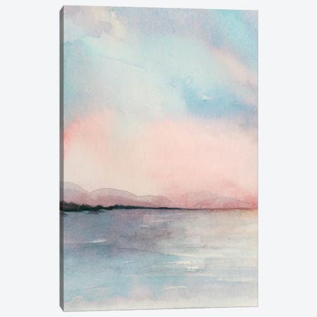 Sea Sunset Triptych I Canvas Print #POP694} by Grace Popp Canvas Art