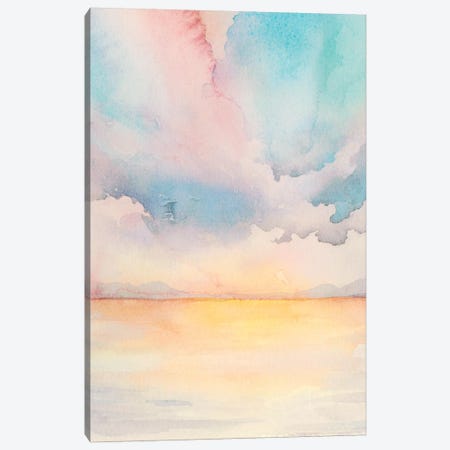 Sea Sunset Triptych II Canvas Print #POP695} by Grace Popp Canvas Artwork