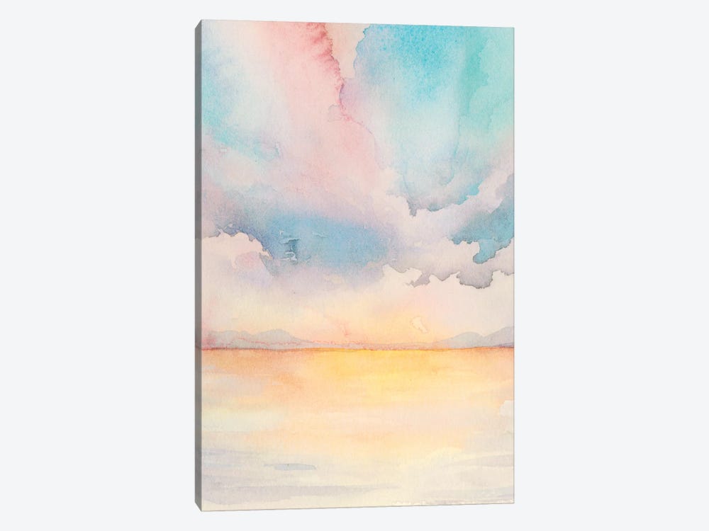 Sea Sunset Triptych II by Grace Popp 1-piece Canvas Art