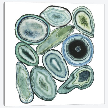 Stacked Agate I Canvas Print #POP699} by Grace Popp Art Print