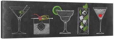 Chalkboard Cocktails Collection VII Canvas Art Print - Restaurant