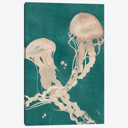Jellyfish Dance II Canvas Print #POP770} by Grace Popp Canvas Art