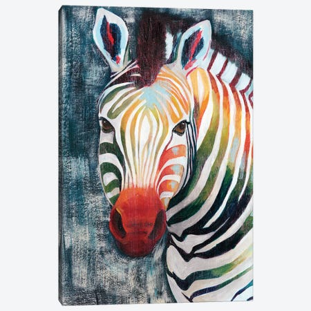 Prism Zebra II Canvas Print #POP789} by Grace Popp Canvas Art Print