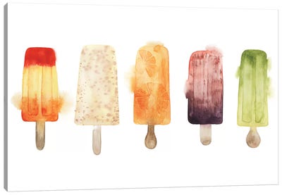 Chill Out I Canvas Art Print - Ice Cream & Popsicle Art