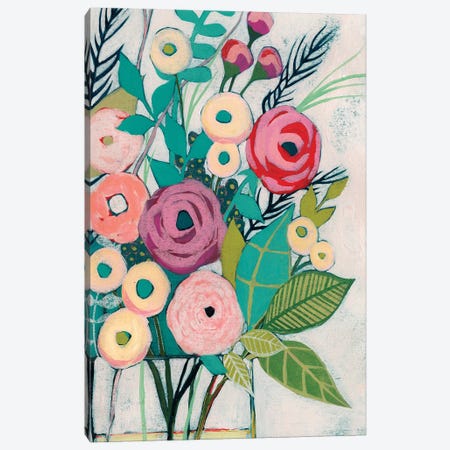 Soft Spring Bouquet I Canvas Print #POP803} by Grace Popp Canvas Wall Art
