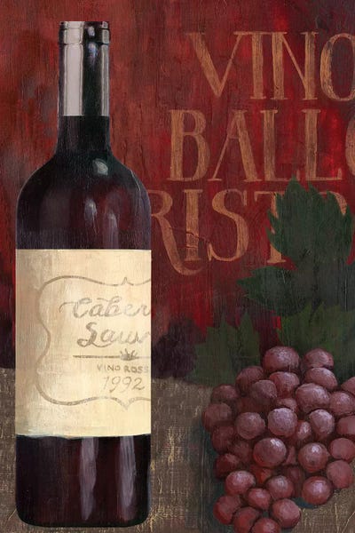 Grapes: Wine Still Life I by Grace Popp