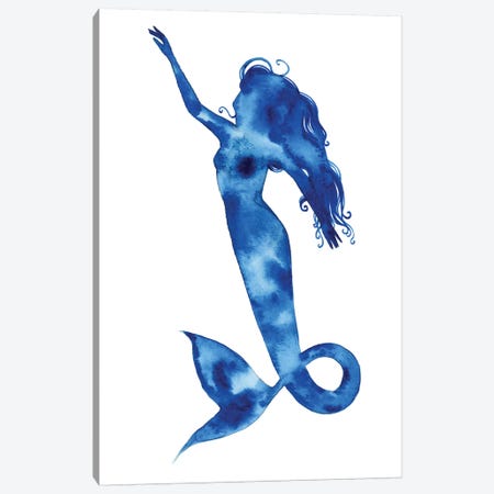 Blue Sirena I Canvas Print #POP853} by Grace Popp Art Print