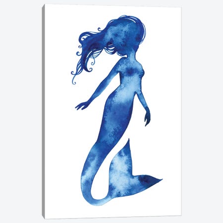 Blue Sirena II Canvas Print #POP854} by Grace Popp Canvas Artwork