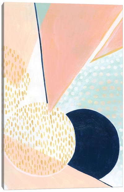 Peach Eclipse I Canvas Art Print - Grace Popp