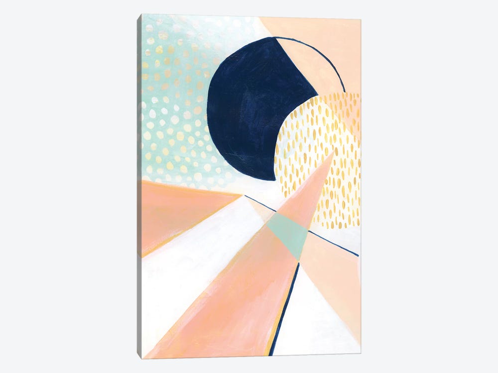Peach Eclipse II by Grace Popp 1-piece Canvas Art Print