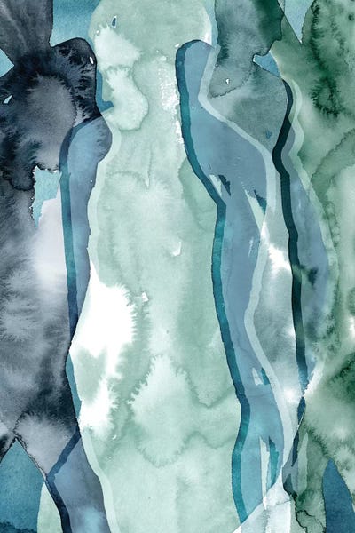Teal Abstract Art: Water Women I by Grace Popp