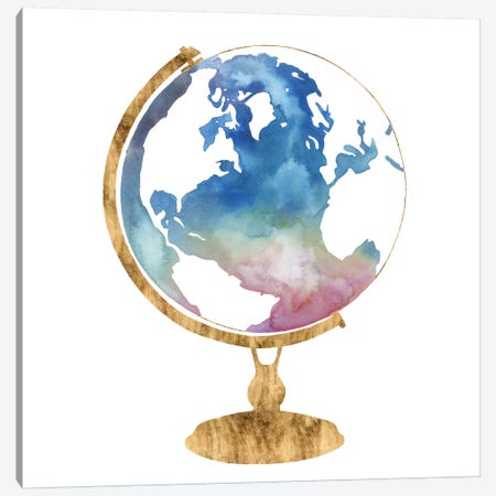 Adventure Globe I Canvas Print #POP978} by Grace Popp Canvas Artwork