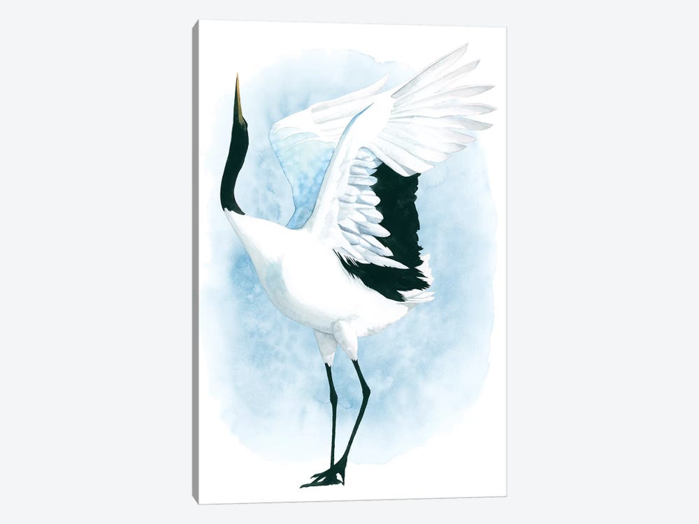Dancing Crane I by Grace Popp 1-piece Canvas Art Print