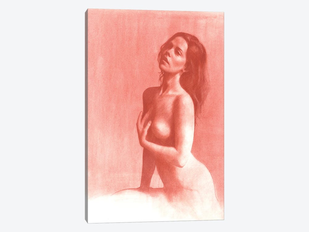 Me (Red Chalk) by Palmer Patrick 1-piece Canvas Print