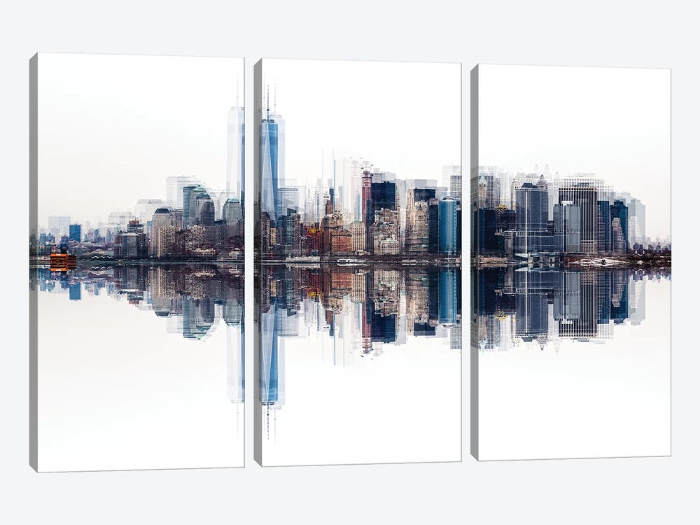 Nyc by Peter Pfeiffer 3-piece Canvas Art