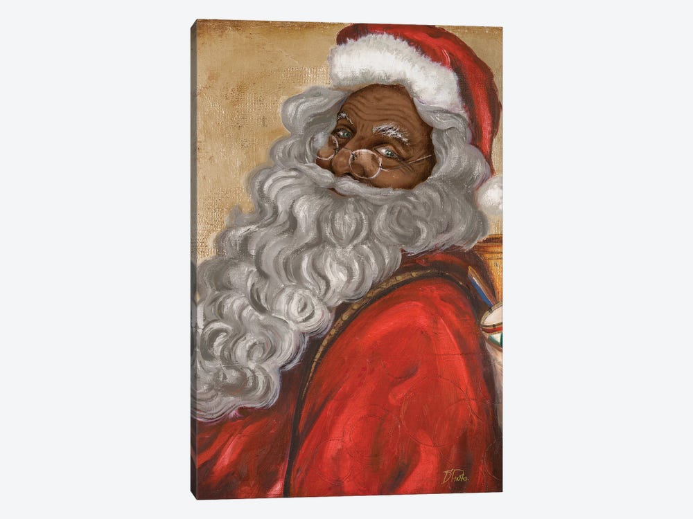 African American Jolly St. Nick by Patricia Pinto 1-piece Art Print