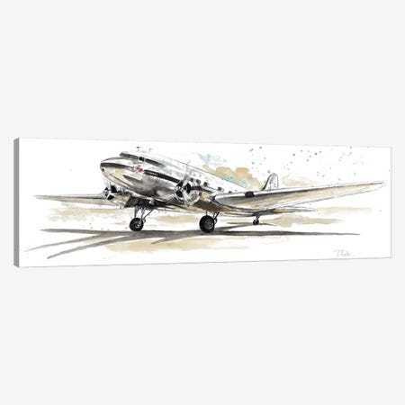 DC3 Airplane Canvas Print #PPI100} by Patricia Pinto Canvas Art Print