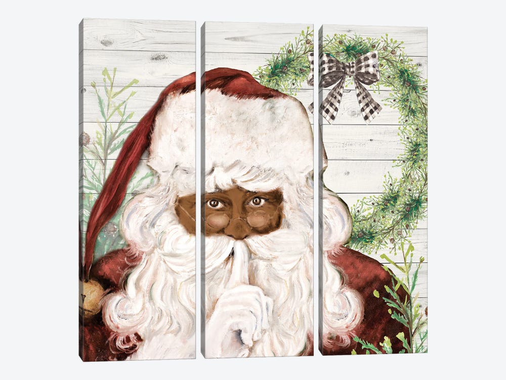 Here Comes Santa by Patricia Pinto 3-piece Canvas Wall Art