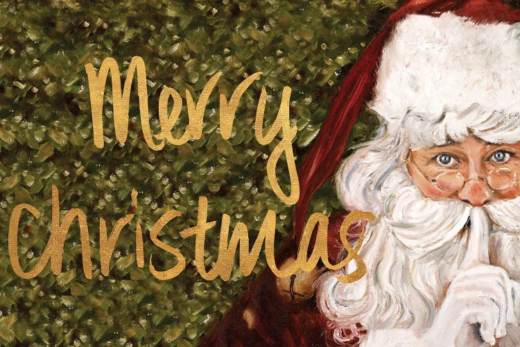 Merry Christmas Santa by Patricia Pinto wall art