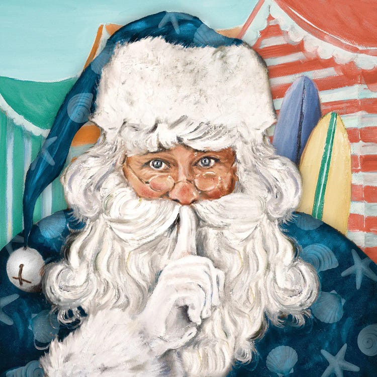 Coastal Secret Santa by Patricia Pinto wall art