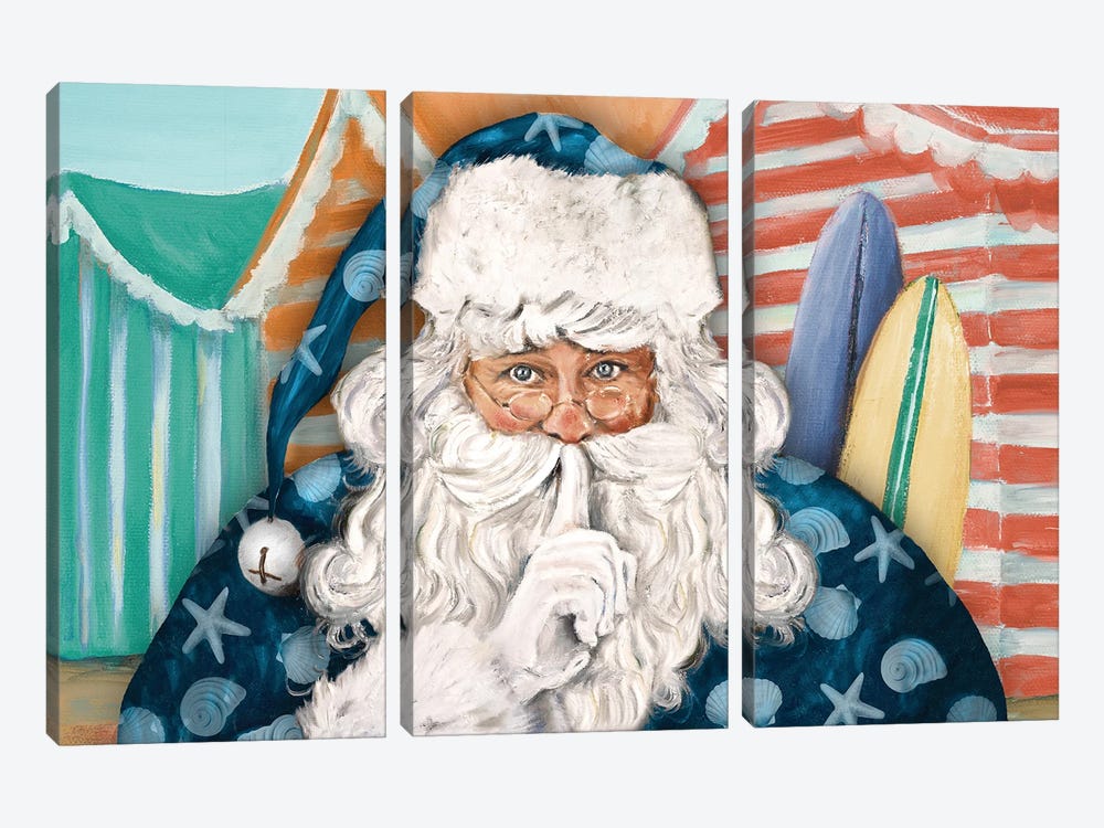 Neptunian Secret Santa by Patricia Pinto 3-piece Art Print